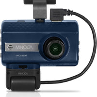 Minolta MNCD337N 2-Channel 1080P Dash Camera w/3.0" LCD + Interior Camera