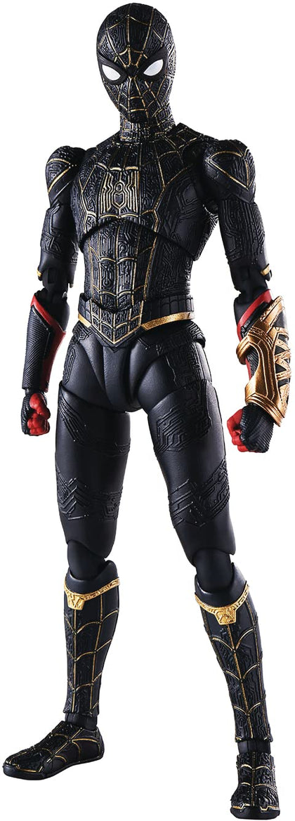 Tamashii Nations - Spider-Man: No Way Home - Spider-Man (Traje Negro y Dorado) S.H.Figuarts Action Figure