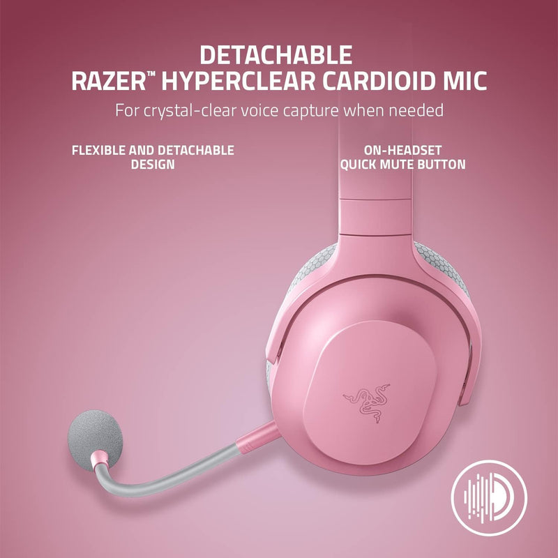 Razer Barracuda X Wireless Gaming & Mobile Headset, Quartz Pink
