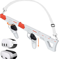 Upgraded Gunstock for Meta Quest 3, Quest 3S, Rifle-Like or Dual-Pistol Handle VR Gun Stock Quest3 VR Games Accessories