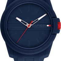 Tommy Hilfiger Casual 3H Quartz Watch - Sporty Silicone Wristwatch for Men - Water-Resistant up to 5 ATM/50 Meters - Premium Fashion for Everyday Wear - 44mm