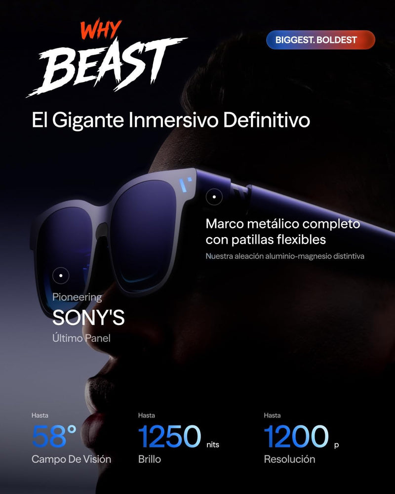 VITURE Beast XR/AR Glasses: Biggest. Boldest. Smartest. 174" 1200p, 58°FOV