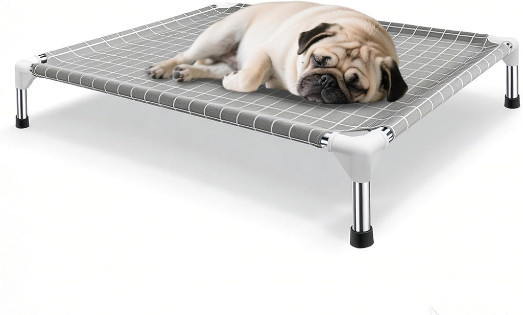 Elevated Dog Bed Pet Cot - Raised Dog Cots Beds for Medium Dogs