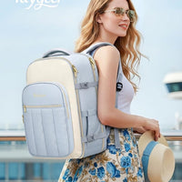 Taygeer Quilted Travel Backpack, Flight Approved Travel Carry on Bag 40L