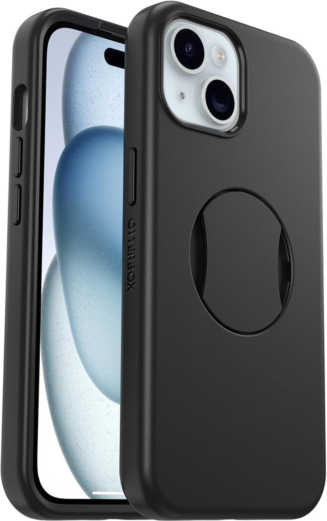 OtterBox OtterGrip Symmetry Case for iPhone 15 / iPhone 14 / iPhone 13 for MagSafe, Drop Proof, Protective Case with Bui