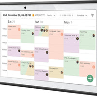 LQN WiFi Digital Calendar Smart Family Planner,Chore Charts, Achievement Rewards, AI Meal Planning, Smart Touchscreen Interactive Display for Schedules and Cloud Photo Desk Calendar Refills, 10.1'' Bl