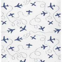 XLIANBIN Blue Airplanes Transportation Sky Fitted Crib Sheets