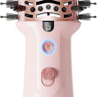 Wavytalk Cepillo secador de pelo de doble voltaje para Perú y viajes internacionales, mini cepillo jet de 110 V-240 V, cepillo secador de pelo iónico que reduce el daño, cabello lacio