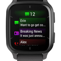 Garmin Venu® Sq 2 GPS Smartwatch - AMOLED Display, All-Day Health Monitoring, Long Battery Life, Activity & Heart Rate Tracker, Slate and Shadow Gray