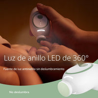 Momcozy Lima Eléctrica de Uñas para Bebé con Luz Nocturna
