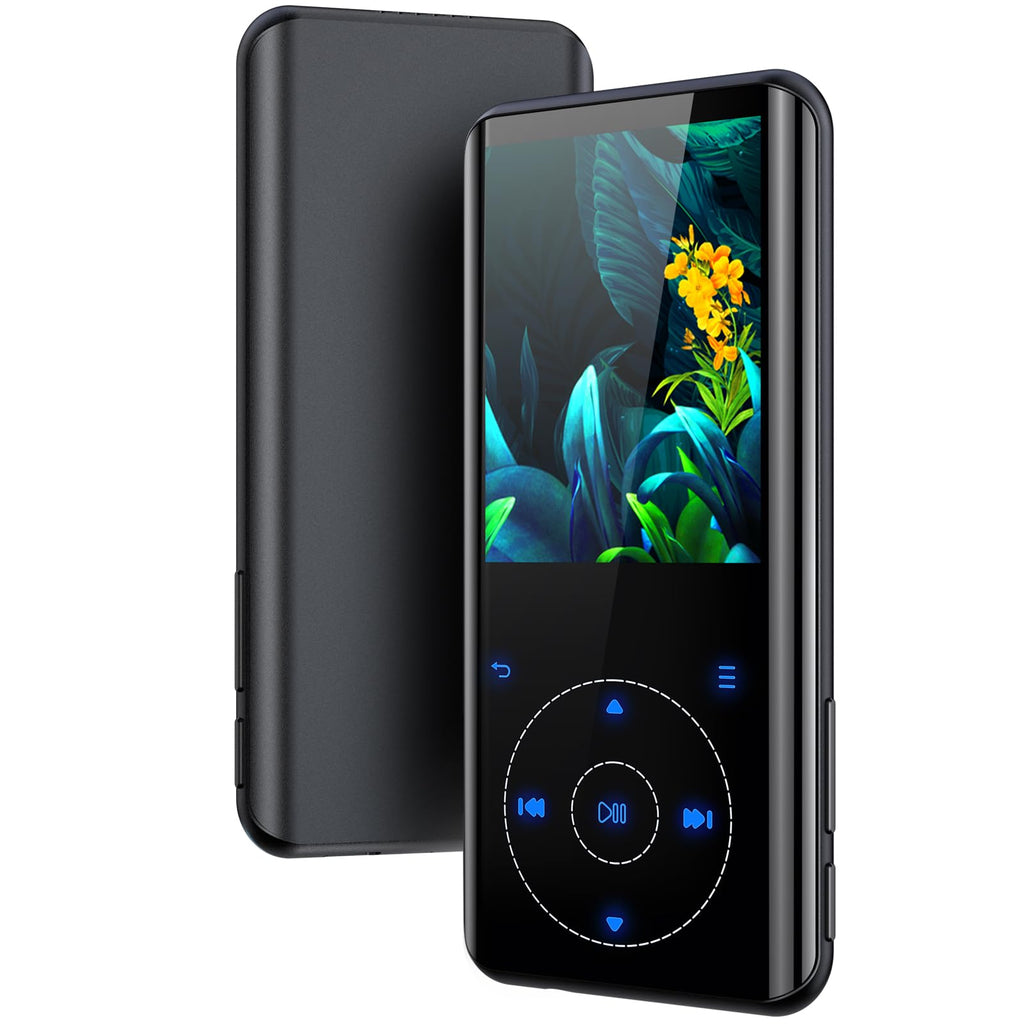 RUIZU 64GB MP3 Player with Bluetooth 5.3, Speaker & 2.4" Curved Screen