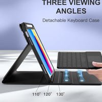 Funda con Teclado Harvopu para iPad 11" (A16) / iPad 10.ª Gen - Negro