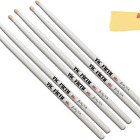 Vic Firth SBR Signature Series Buddy Rich Drumsticks - 3-Pack Bundle with Austin Bazaar Polishing Cloth