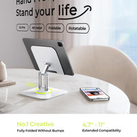 Soporte Ajustable LISEN para iPad y Tablet - Blanco