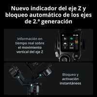 DJI RS 5, Estabilizador de cardán para cámara Canon/Sony/Panasonic/Nikon/Fujifilm, perillas de ajuste fino, bloqueos de eje automatizados de segunda generación, trípode de apertura rápida, nuevo