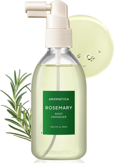 AROMATICA Spray de Agua de Romero Potenciador de Raíces para el Crecimiento del Cabello – Aceite Coreano para el Cuidado del Cabello para Desintoxicación del Cuero Cabelludo – Tratamiento para Cuero