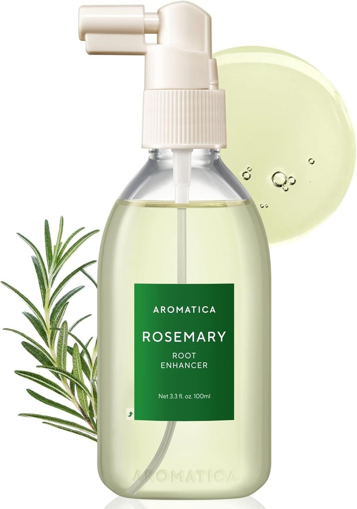 AROMATICA Spray de Agua de Romero Potenciador de Raíces para el Crecimiento del Cabello – Aceite Coreano para el Cuidado del Cabello para Desintoxicación del Cuero Cabelludo – Tratamiento para Cuero