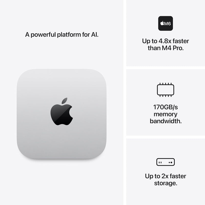 Apple 2026 Mac mini Desktop Computer with M6 chip 16GB 256GB