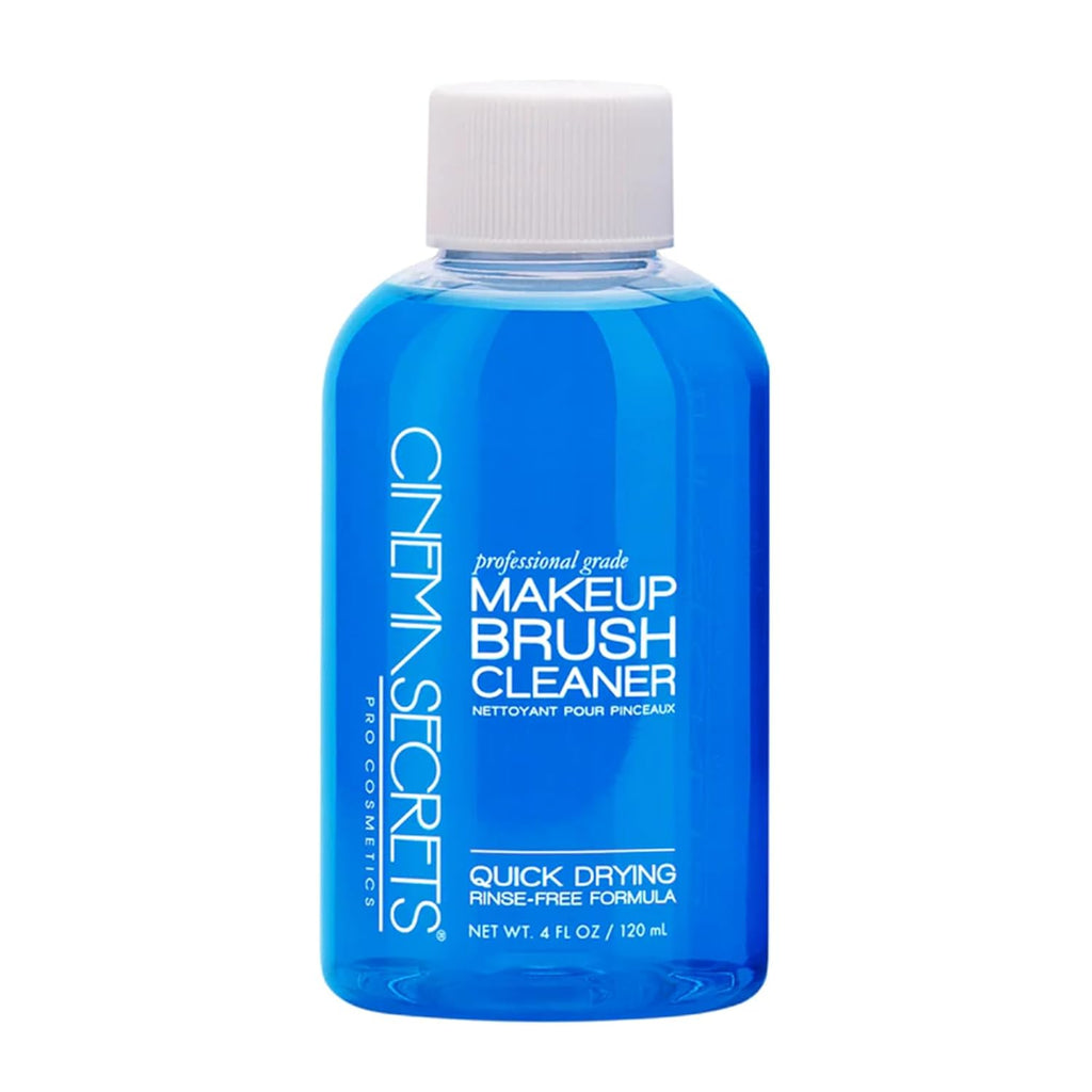 Cinema Secrets Original Blue Vanilla Makeup Brush Cleaner Solution - Professional Cleanser for Makeup Brushes - Quick-Drying, Rinse-Free Formula - Removes Stubborn Waterproof Make Up (4 fl oz) - 8 Fl Oz (Pack of 1)
