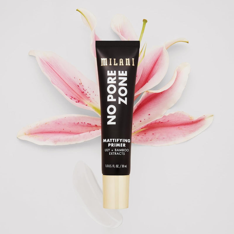Milani Face Primer for Makeup - No Pore Zone Mattifying Primer 1.0 Fl. Oz