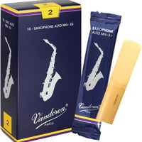 Vandoren SR212 Alto Sax Traditional Reeds Strength 2; Box of 10