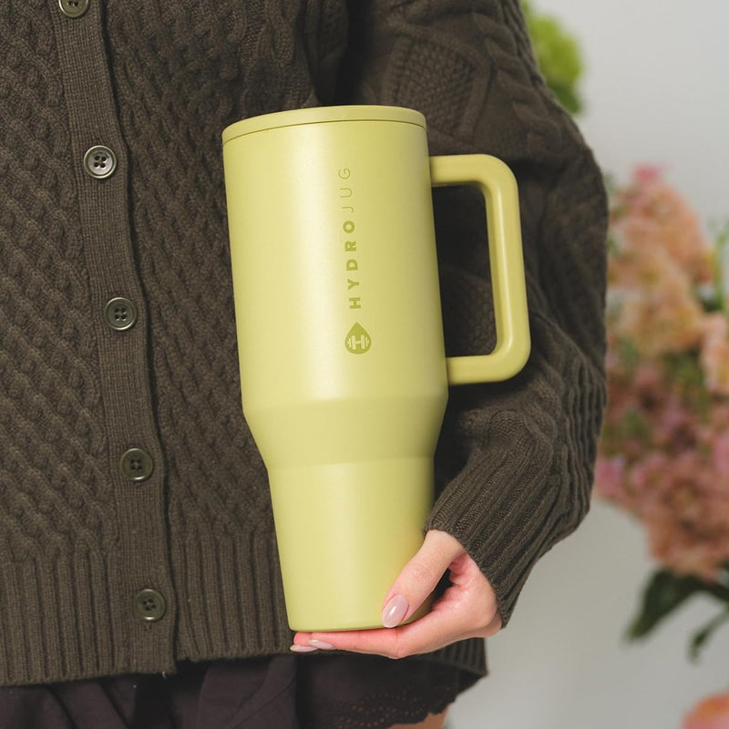 HydroJug Traveler - 40 oz Water Bottle with Handle & Flip Straw