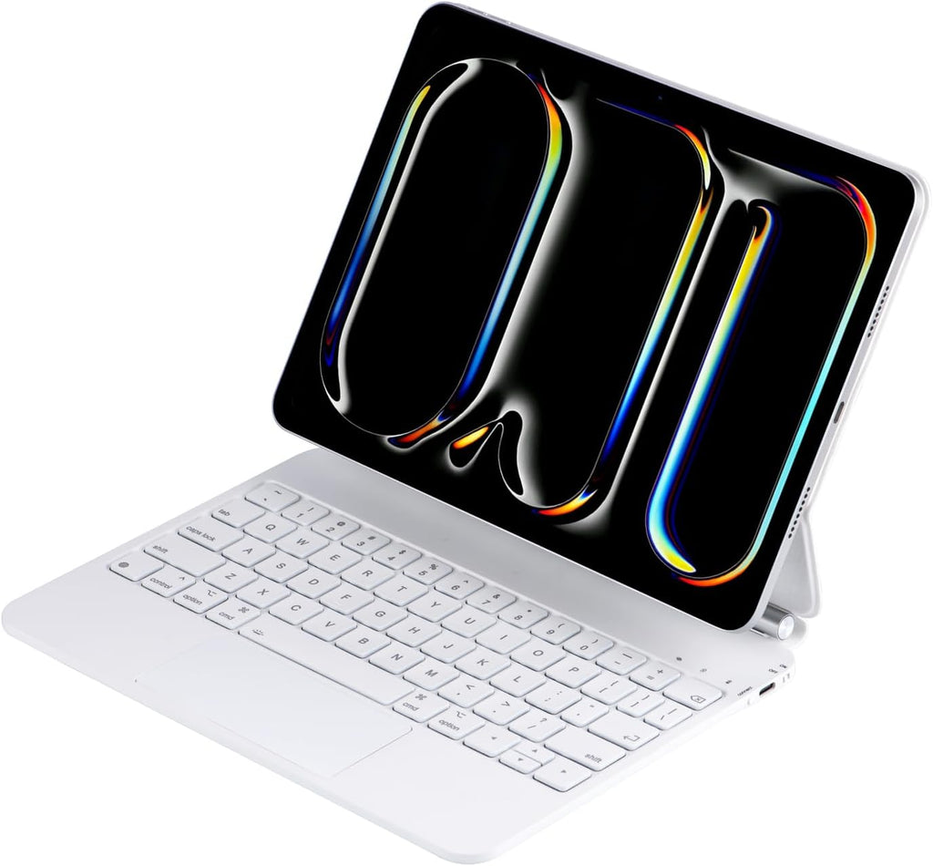 Funda con Teclado Magnético mobee para iPad Pro 13" (M4/M5) - Blanco