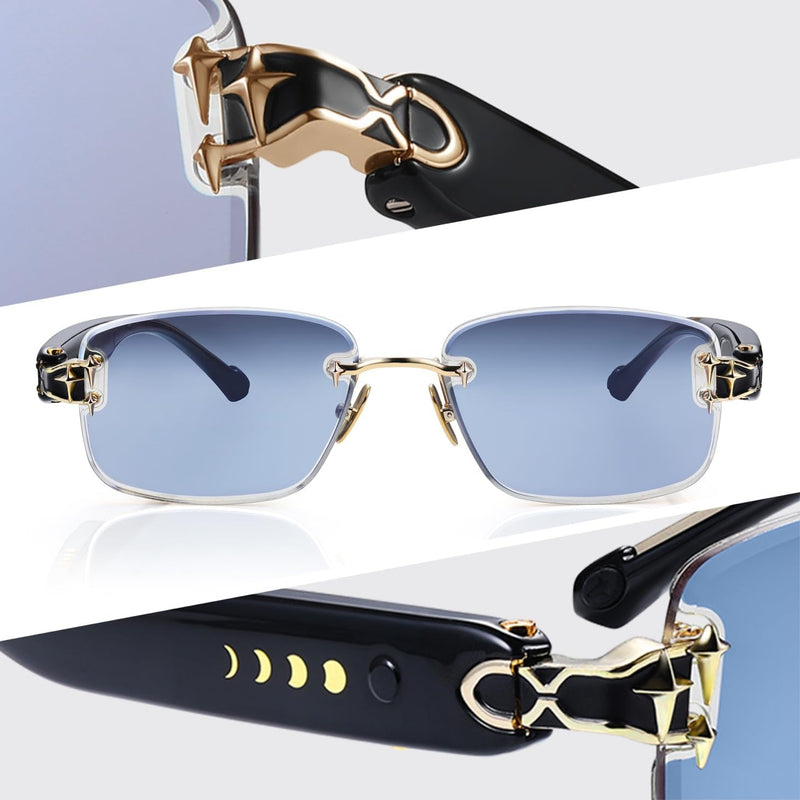 Gafas de sol Aura que cambian de color: 4 colores de lentes, control táctil