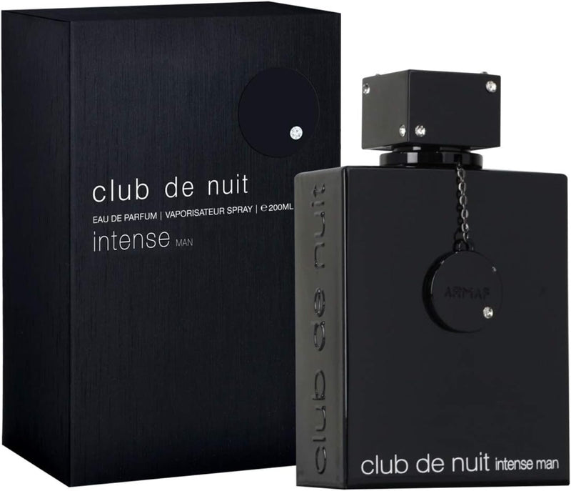 Armaf Club de Nuit Intense para hombre Eau de Parfum en aerosol, 6.8 onzas / 200 ml ✅ Club de Nuit Intense Man de Armaf es una fragancia Woody Spicy para hombres ✅ Notas Superiores: Manzana, bergamota