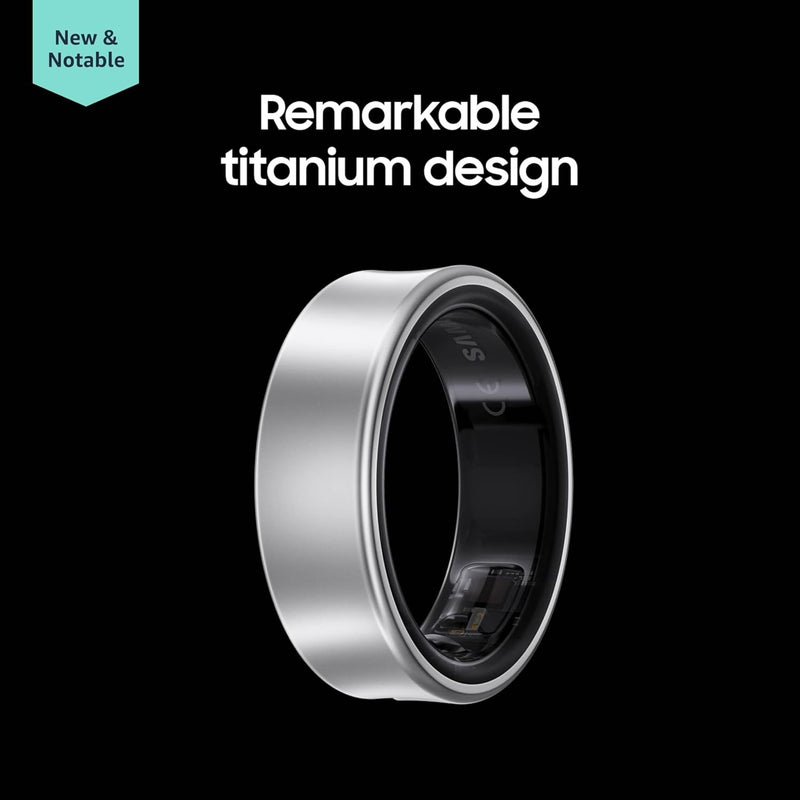 SAMSUNG Galaxy Ring, AI Smart Ring, Size First w/Sizing Kit, No App Subscription, Fitness Monitor, Sleep Tracker, Up to 7-Day Battery, Size 5, Titanium Black [US Version, 1Yr Manufacturer Warranty]