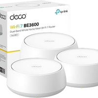 TP-Link Deco 7 BE23 Dual-Band BE3600 WiFi 7 Mesh Wi-Fi System   4-Stream 3.6 Gbps, 160 Mhz   Covers up to 6,500 Sq.Ft