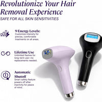 MICHAEL TODD Beauty - Depilación láser IPL Lumos para mujeres y hombres, tecnología Coolmax de 50 °F, 999,999 flashes, 3 en 1 con sensor de piel para depilación casi indolora y permanente