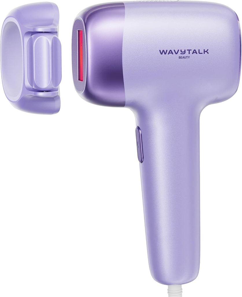 Wavytalk Dispositivo de depilación IPL, Bare It con rodillo de precisión para bikini facial y cuerpo, resultado duradero y sin dolor, 24J de doble pulso y enfriamiento de hielo, uso en casa para mujer