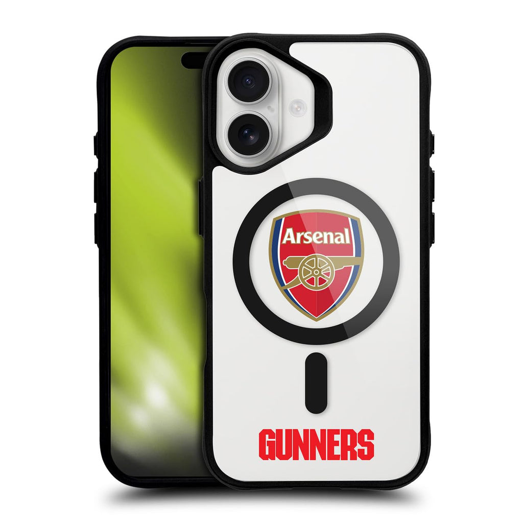 Head Case Designs Officially Licensed Arsenal FC Crest Logo Icon Black Shockproof Bumper Case [Military Grade Protection