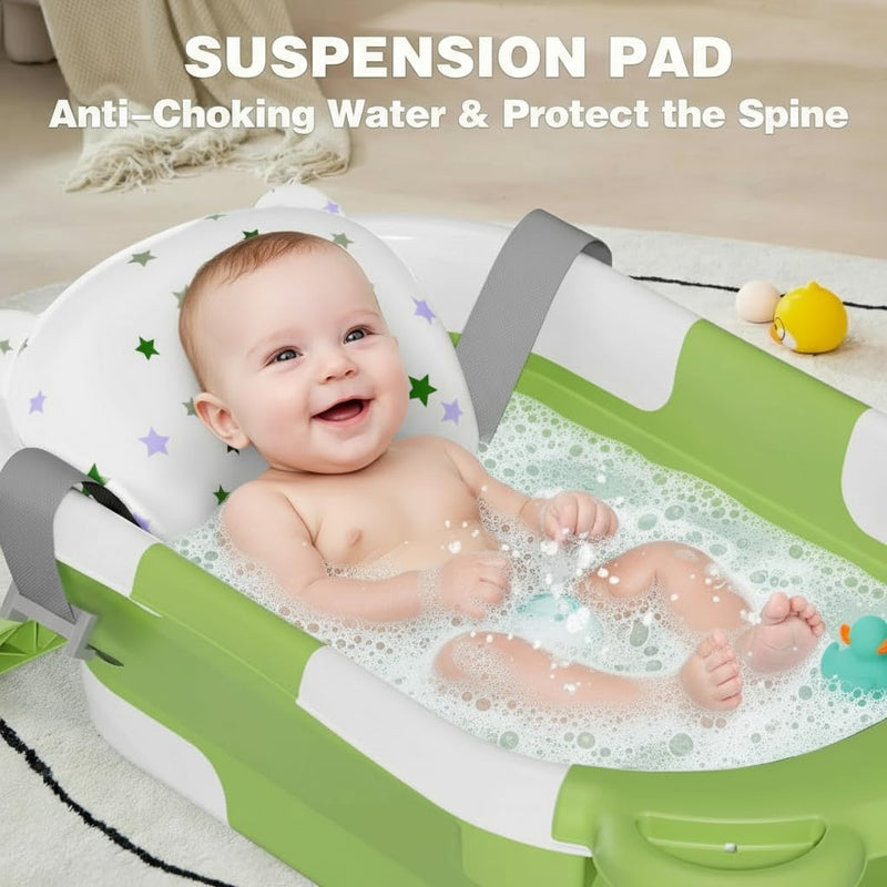TPN Bañera Plegable para Bebé 0 a 36 Meses con Termómetro y Cojín Modelo 6
