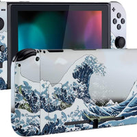 eXtremeRate DIY Replacement Shell Buttons for Nintendo Switch, Soft Touch Back Plate for Switch Console, Custom Housing