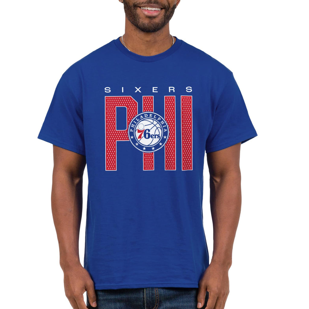 Junk Food NBA - Philadelphia 76ers City Mesh Adult SS T-Shirt Royal Blue
