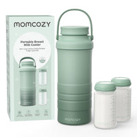 Momcozy 22oz Portable Breastmilk Cooler for 24H Outdoor, Newborn Essentials