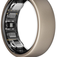 Amazfit Helio Smart Ring Health Tracker, Fitness Tracker Ring, No Subscription, Monitors Sleep, Heart Rate & Stress, Titanium Alloy, Fast 1.4-Hr Charging, Water-Resistant, Size Before You Buy(Size 12)