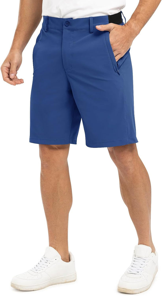 TBMPOY Men's 9" Golf Shorts Stretch Lightweight Dress Casual Royal Blue 40
