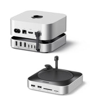 UGREEN Mac mini M4 Dock & Stand with NVMe SSD Enclosure, 3 USB A 10Gbps, USB C Data Port, SD Card Reader for Mac mini M4/ M4 Pro