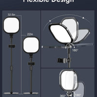 LitONES Zoom Lighting for Computer, Adjustable Desk Ring Light for Video Calls