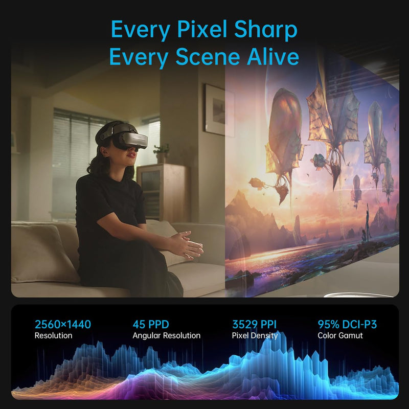 GOOVIS G3 Max - Visor XR Head Mounted Display (1000" QHD 2.5K 120Hz)