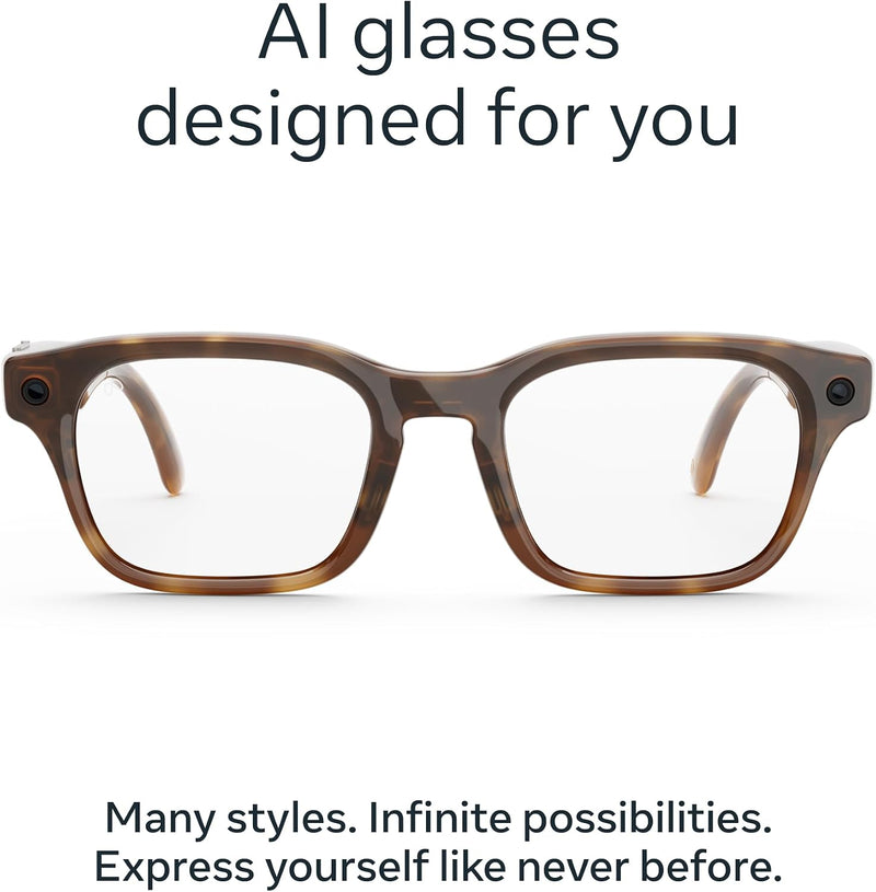 Meta Adventurer - Tortoise / Brown — Lentes AI con cámara y audio