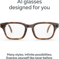 Meta Adventurer - Tortoise / Brown — Lentes AI con cámara y audio