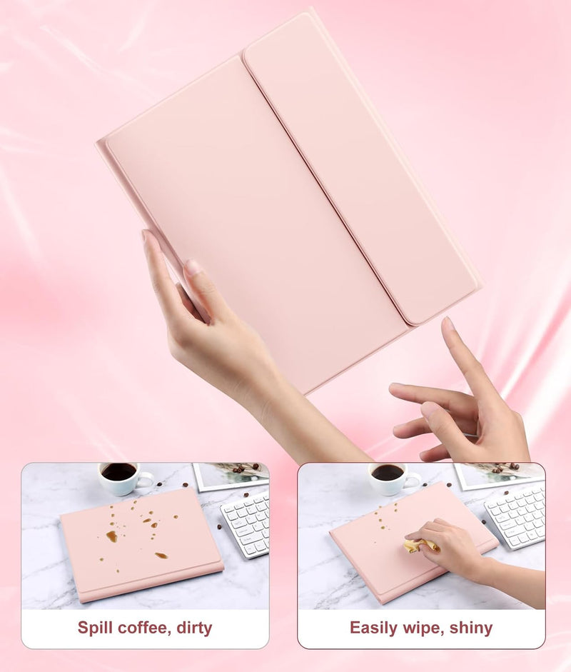 Funda con Teclado Harvopu para iPad 11" (A16) / iPad 10.ª Gen - Rosa Claro