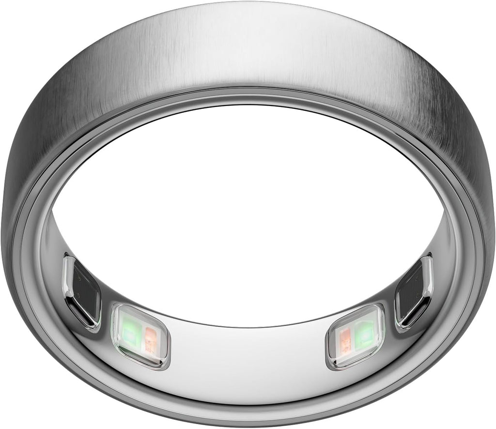 Oura Ring 5 Smart Ring - Brushed Silver - Size 6 - Fitness & Sleep Tracker