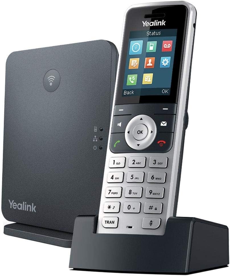 Yealink W53P DECT Cordless IP Phone and BaseStation. 1.8-Inch Color LCD. 10/100 Ethernet, 802.3af PoE, Power Adapter Inc