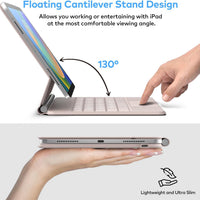 Funda con Teclado runelk para iPad 10.ª / 11.ª Gen (A16) - Oro Rosa