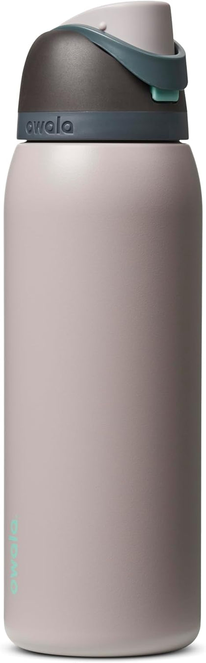 Owala FreeSip Stainless Steel Water Bottle 40 oz Brown/Brown (Neon Moon)